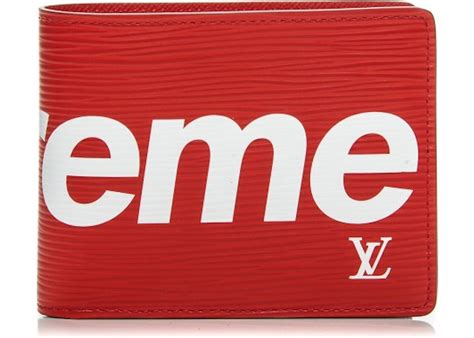 louis vuitton slender wallet supreme|Louis Vuitton fold wallet.